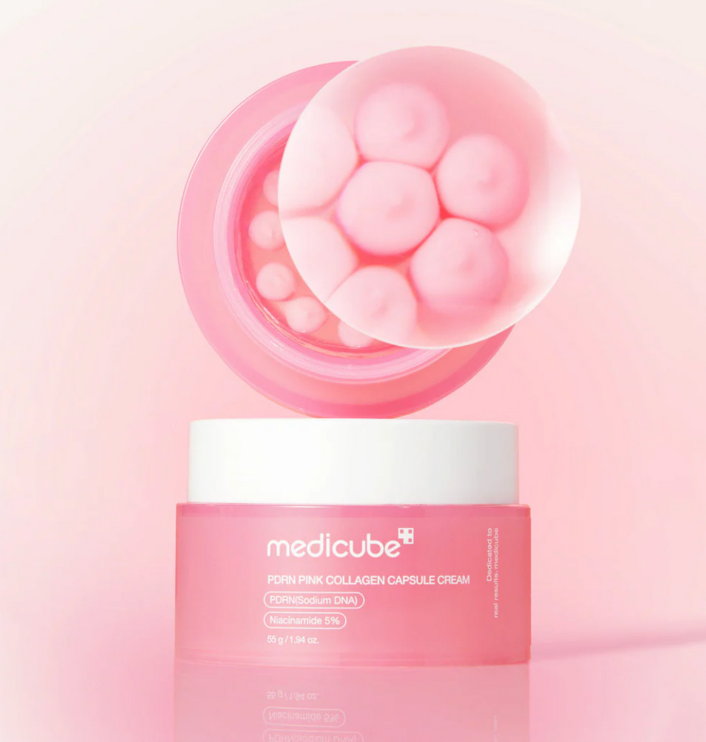 MEDICUBE PDRN Pink Collagen Capsule Cream 55 GR | Crema facial reafirmante y regeneradora