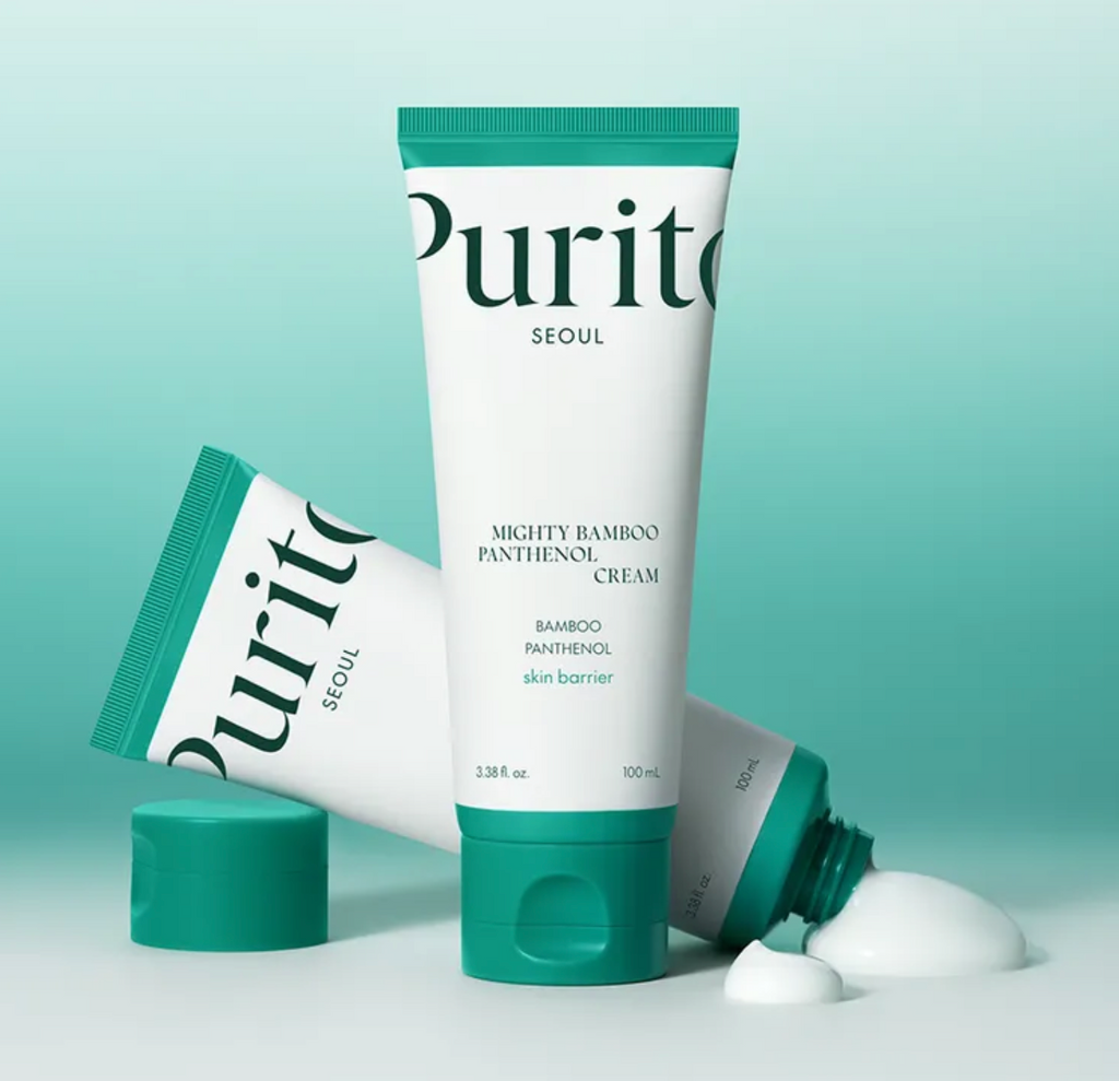 PURITO SEOUL - Mighty Bamboo Panthenol Cream 100 ML | Crema Hidratante Y Calmante