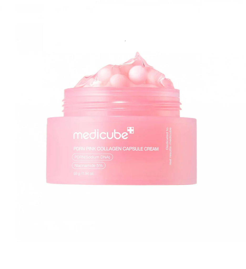 MEDICUBE PDRN Pink Collagen Capsule Cream 55 GR | Crema facial reafirmante y regeneradora