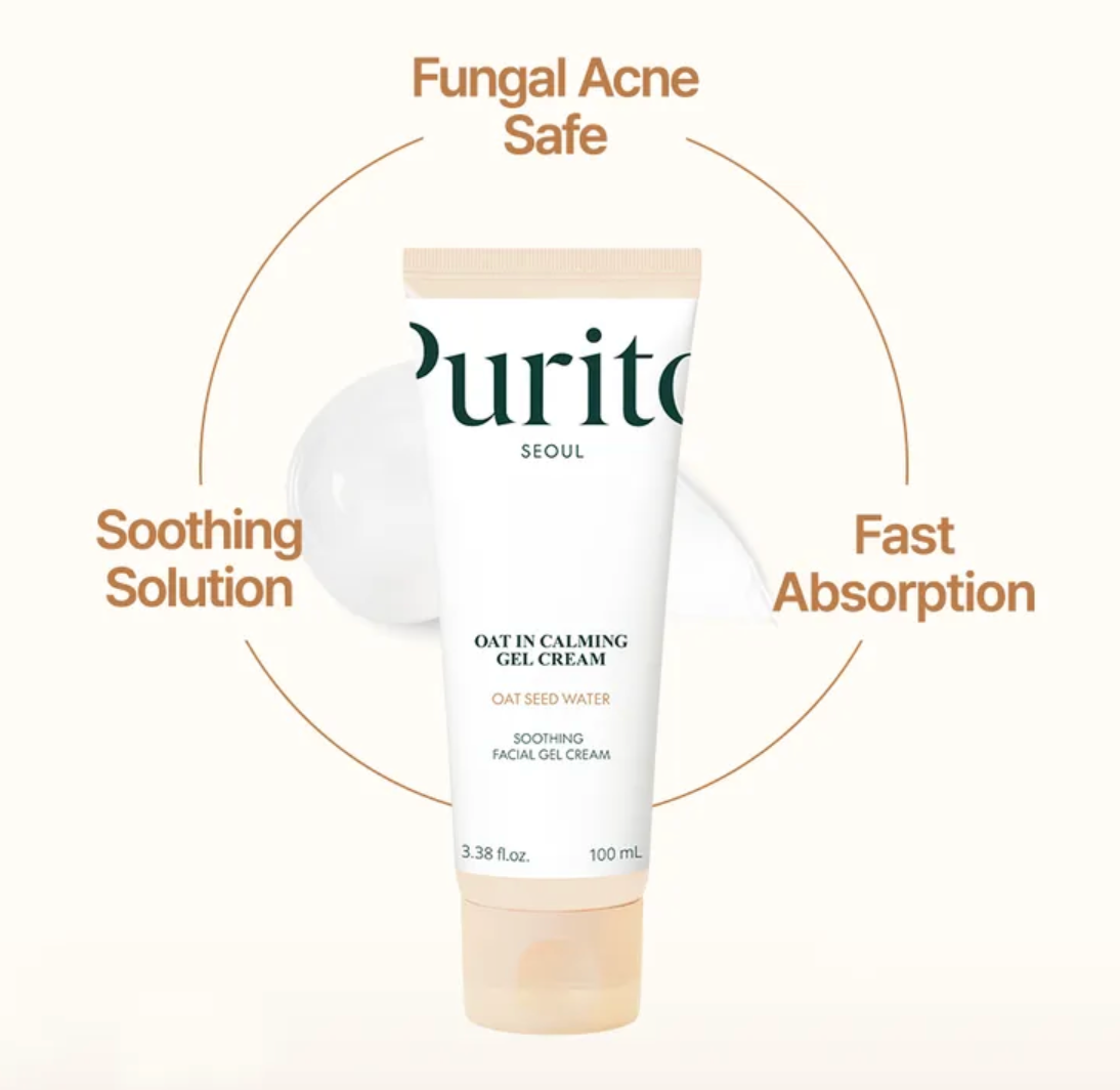 PURITO SEOUL - Crema Facial Oat-In Calming Gel Cream 100ML | Hidratante facial calmante