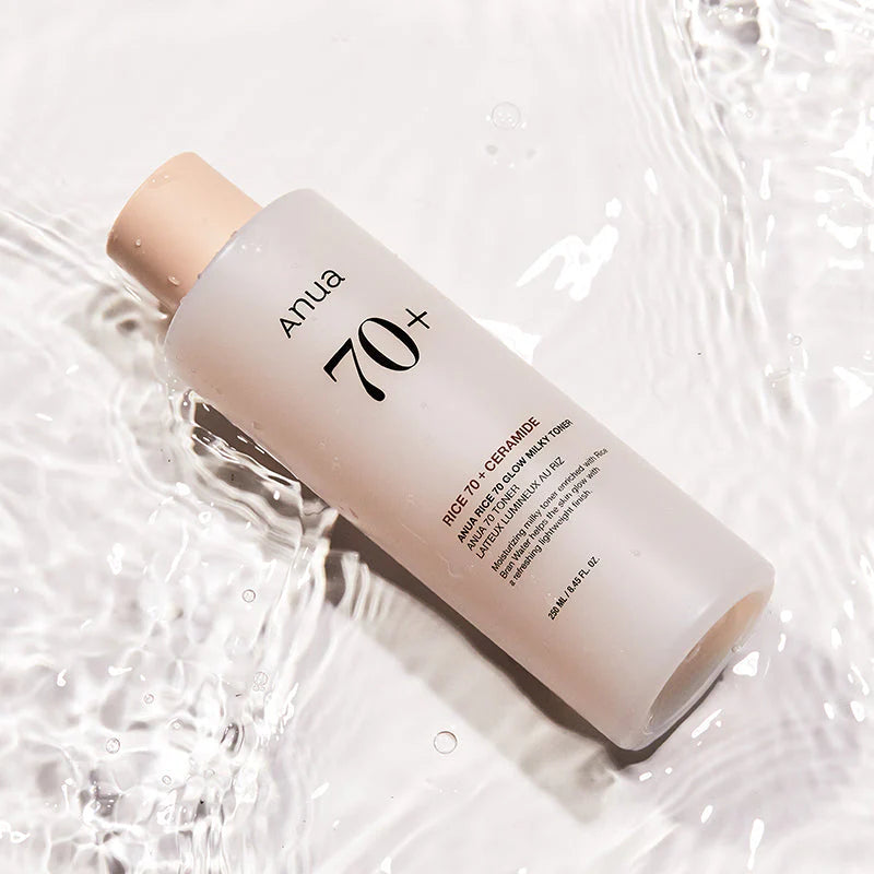 ANUA - Rice 70 Glow Milky Toner 250 ML | Toner Iluminador y Seborregulador